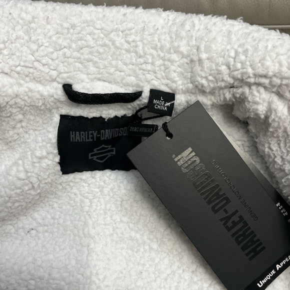 NWT - Harley-Davidson Women’s Transcendent Sherpa Lined Denim Jacket - Size L - Picture 11 of 13